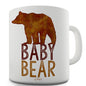 Baby Bear Silhouette Funny Mug