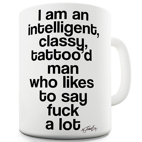 Intelligent Classy Tattoo' d Woman Ceramic Mug