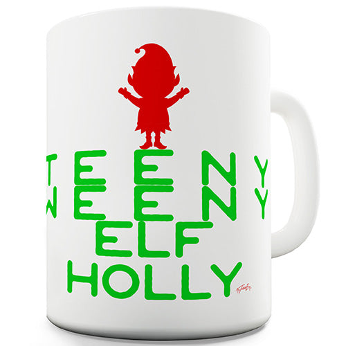 Personalised Teeny Weeny Elf Ceramic Mug