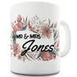 Personalised Mr & Mrs Floral Novelty Mug