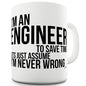 I'm Never Wrong Personalised Funny Mug