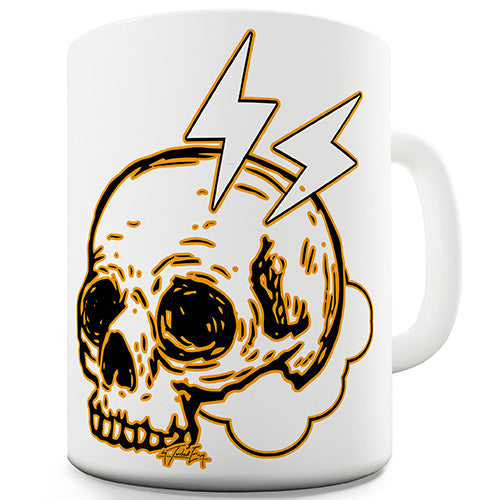 Skull Lightening Bolts Novelty Mug