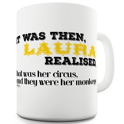 Personalised Then She Realised Ceramic Mug