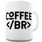 Coffee Break HTML Novelty Mug
