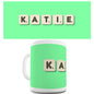 Personalised Board Game Name Green Novelty Mug