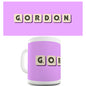 Personalised Board Game Name Purple Ceramic Mug