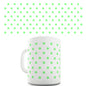 Green Polka Dot Pattern Ceramic Mug