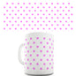 Pink Polka Dot Pattern Ceramic Mug Slogan Funny Cup