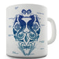 Ocean Anatomy Skull Mug - Unique Coffee Mug, Coffee Cup