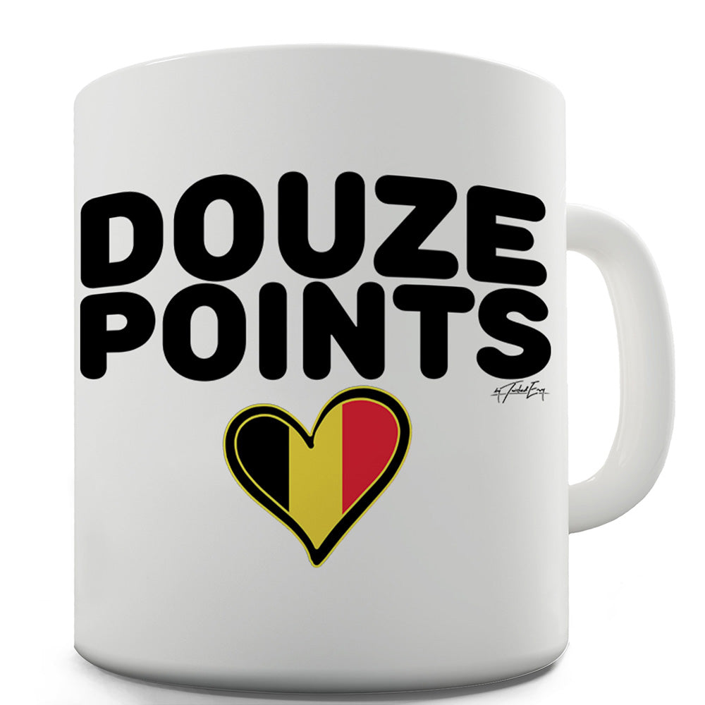 Douze Points Belgium Ceramic Novelty Mug