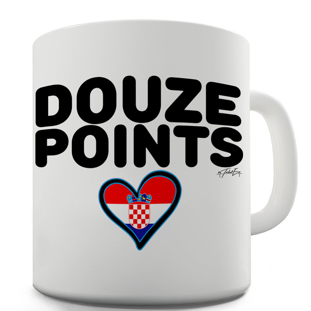 Douze Points Croatia Ceramic Funny Mug