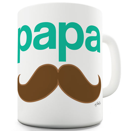 Hipster Papa Funny Office Secret Santa Mug