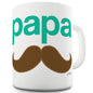Hipster Papa Funny Office Secret Santa Mug