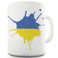 Ukraine Splat Funny Mug