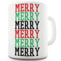 Merry Merry Merry Funny Office Secret Santa Mug