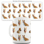 Welsh Corgis Pattern Ceramic Mug Slogan Funny Cup